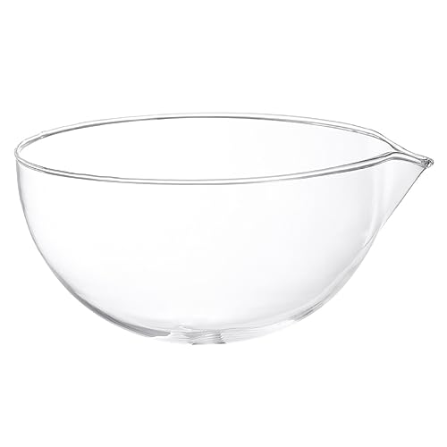 BELLIFFY Porating Basin in Lab Glass Evaporating Supplies Round Bottom Dish High Transparency for School and Home