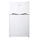 Comfee' RCT87WH2(E) Nevera Congelador de Encimera, Nevera Pequeña de 87L con Luz, Estantes Extraíbles, Termostatos Ajustables, Puertas Reversibles, Blanca [Clase de Energía E]