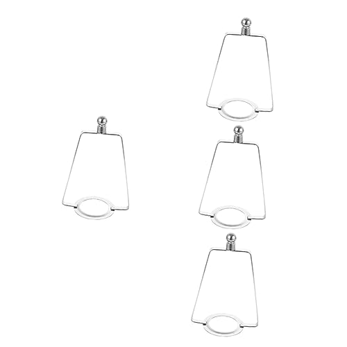 SEWACC 4 Sets Lampshade Frame for Harp Metal Lamp Bracket DIY Supply for Lampshade Making