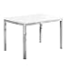 Monarch-Specialties 48 in Dining Table - White/Chrome, Table for Living Room