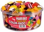 ge, Tomate, Rettich, Kürbis, Heidelbeere, Kiwi, Hibiskus, Aronia, Mango, Traube, Passionsfrucht; Karamellsirup; Geliermittel: Agar-Agar; Holunderbeerextrakt; Überzugsmittel: Bienenwachs weiß und gelb, Carnaubawachs; Trennmittel: Talkum; Invertzuckersirup.