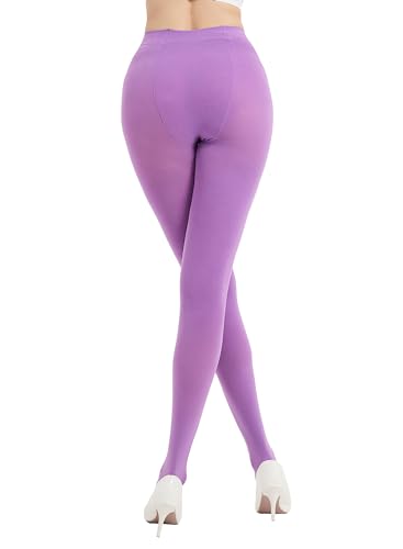 Image of 80D Semi Opaque Tights for Women Stretchable High Waist Womens Stockings Soft Pantyhose with 20+ Colors