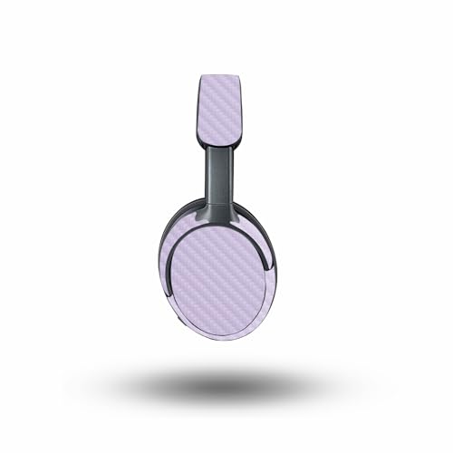 Image of MightySkins Carbon Fiber Skin Compatible with Bose QuietComfort Ultra - Solid Lilac | Protective, Durable Textured Carbon Fiber Finish | Easy to Apply
