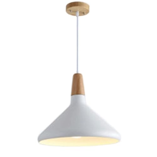 Lustre de couleur moderne et semi-encastré en bois pour îlot de cuisine