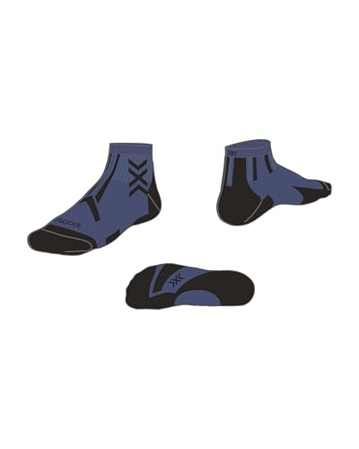 X-Socks Trailrun Discover Ankle, azul y negro, 35-38