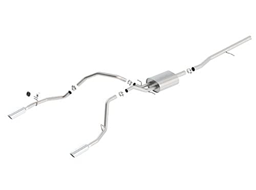 Borla (140536) 2.75" Inlet x 2.25" Outlet S-Type Cat-Back Exhaust System with Tips for Chevrolet Silverado/GMC Sierra