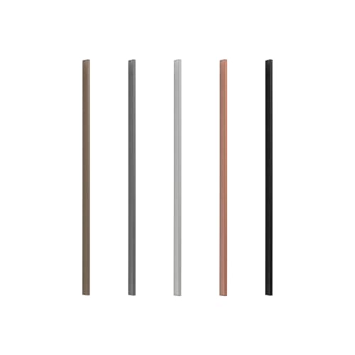 Kit 6 Puxadores de Gaveta Alça para Guarda-Roupas 512mm (Cinza Titanium)