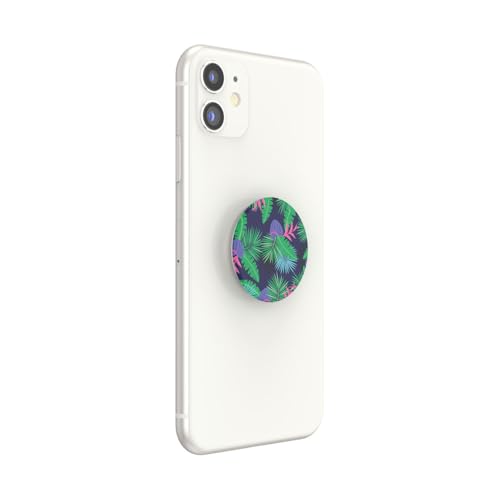 Image of PopSockets Adhesive Phone Grip, Holder- Miami Nights | Secure Comfortable Hold, Anti-Drop, Kickstand, Plant, Electronic Accessories, For iPad /Kindle /iPhone /Android
