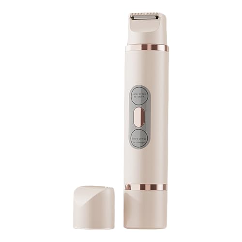 Maquinilla de afeitar eléctrica para mujer, recortadora de vello facial, afeitadora de precisión de doble cabeza, afeitadora húmeda y seca, afeitadora de área de bikini, ideal para uso en viajes en