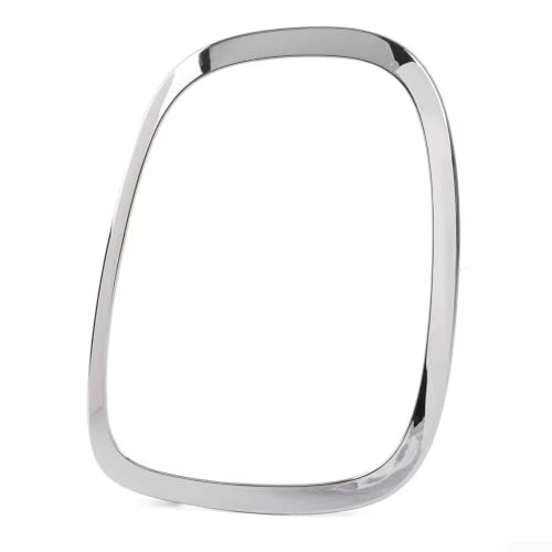 Anneau de phare arrière chromé compatible avec Mini Cooper F55 F56 F57 Plaqué argent ABS Moulure extérieure (gauche)