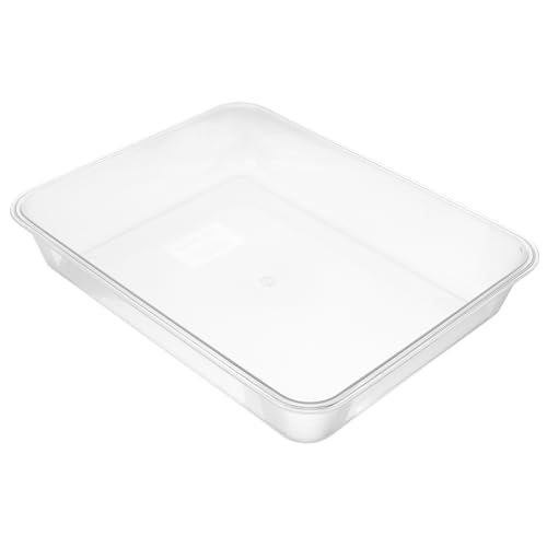 iplusmile 多機能透明アクリル食品トレイ 長方形 皿 軽量で持ち運び便利 フルーツ パン盛り付け用 家や飲食店対応