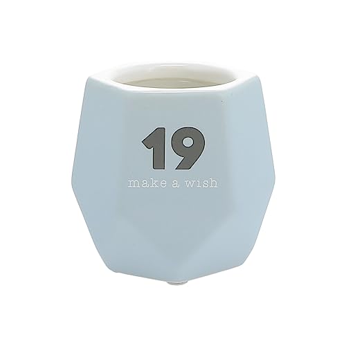 Bougie géométrique en soja parfumée au jasmin Pavilion : l'excellence déco bleue