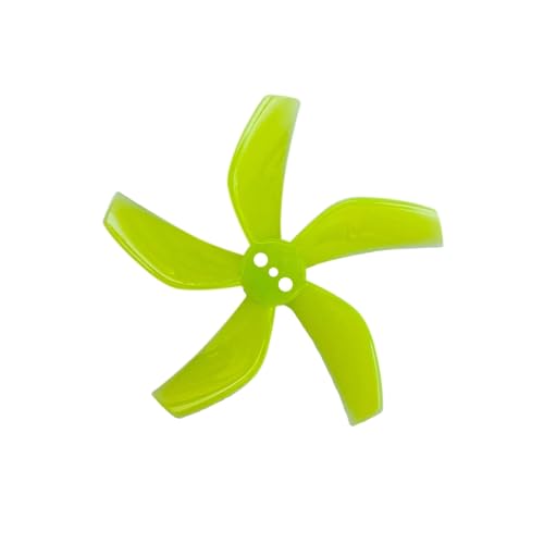 �݊���������܂�Gemfan D51 2020 2 �C���` 5 �u���[�h PC �v���y�� 4 �y�A 8 �� 1.5mm RC �h���[�� Tinywhoop BETA85X(Clear Yellow)