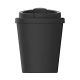 Uakeii Thermobecher aus Bio-Kunststoff PremiumPlus small, Auslaufsicherer Kaffeebecher To Go (schiefer)…