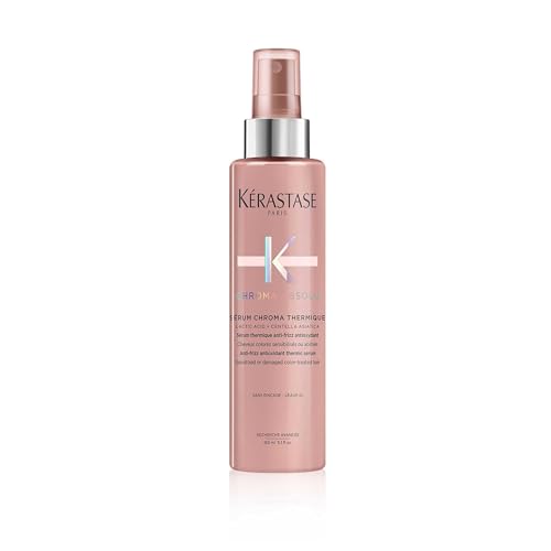 Kérastase Chroma Absolu, Sérum Capilar Antiencrespamiento, Protector Térmico Sin Aclarado, Para Pelo Coloreado Sensibilizado y/o Dañado, Sérum Chroma Thermique, 150 ml