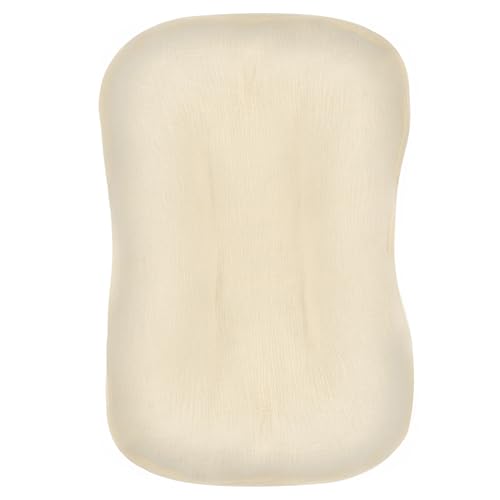 MOSIERRY Muslin Baby Lounger Cover for Snuggle Me Lounger,100% Cotton Soft Breathable Infant Lounger Cover for Newborn Girls Boys, Cover Only, Beige