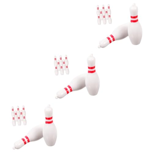 TOVINANNA 4sets Hanging Bowling Charm Keychain Pendant Decorative Sports Lightweight for Boys and Girls 10pcs*4