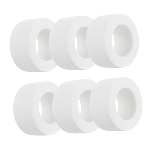 Didiseaon 6 Rolls Medical Tape Doorables Athletic Tape No Sticky Tape Medical Plaster Bandages White Tape Injury Dressing Tape Wrist Cotton Tape