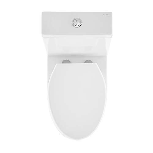 Swiss Madison Well Made Forever Cache Two Piece Elongated Toilet Dual Flush, White (Sm-2T220) #TOP3
