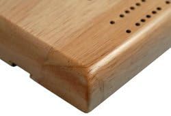 WE Games 2 Track Sprint Cribbage Set with Metal Pegs, Cards & 16 in. Board - Natural Wood