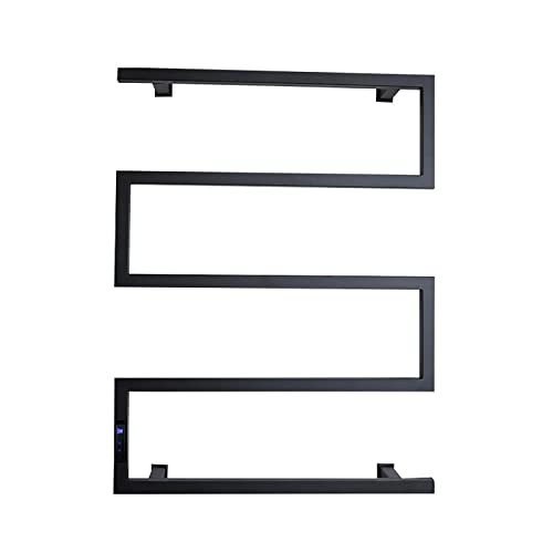 Sèche-Serviettes électrique, Chauffe-Serviettes, Thermostat intégré, sèche-Serviettes électrique avec minuterie, sèche-Serviettes Mural en Acier Inoxydable, Beau Paysage