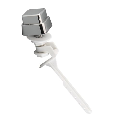 Toilet Handle Tank Flush Lever,Push Button Toilet Tank Handle Replacement for Universal Side Mount Toilet Trip Lever Tank Flush Lever