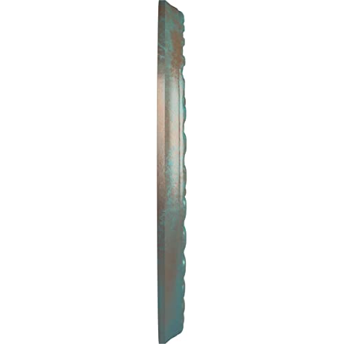 Image of Ekena Millwork Palmetto Ceiling Medallion, Copper Green Patina