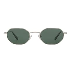Silver Frame/Green Lens