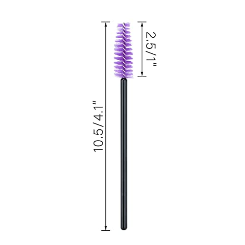 image for G2PLUS 100PCS Disposable Eyelash Brushes, Adjustable Mascara Wands Mak