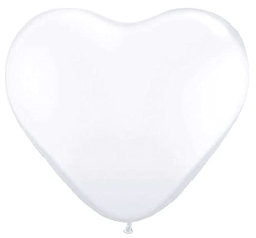 Ballons en forme de coeur blancs pour exprimer votre amour avec tendresse
