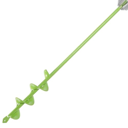 TCBWFY Auger Drill Bit for Planting 1.6x16.5inch Extended Length Garden Auger Spiral Drill Bit for Planting Bulbs Flowers Planting Auger for Drill Post Hole Digger for 3/8”Hex Drill
