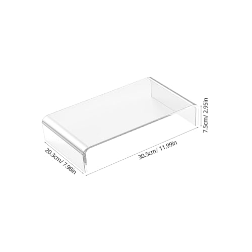 Rehausseur support écran bureau acrylique transparent contre la fatigue cervicale PC