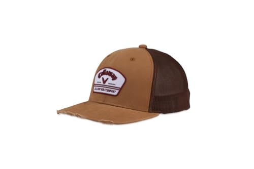 Casquette Callaway Hw CG Distressed Trucker Khk 23, couleur verte et taille unique mixte.