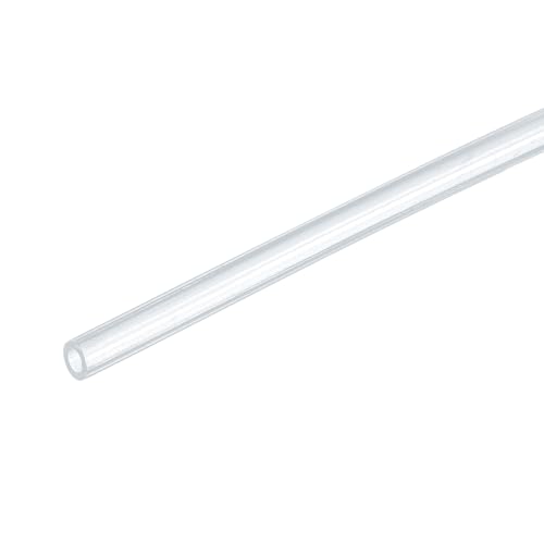sourcing map 16.4ft PTFE Tubing Hose, 1mm IDx2 mm OD Insulating 3D Printer Hose Ultra-Smooth for 3D Printer Conveying Tu