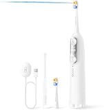 Soocas NEOS II 電動歯ブラシ ジェットウォッシャー 一体型【1台2役】 音波歯ブラシ 口腔洗浄器 歯間洗浄 0.6mm極細水流 124PSI高圧 歯垢除去 携帯型 コードレス 30日間持続 IPX8防水 旅行 出張 ホワイト