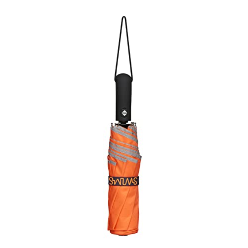 Image of SWIMS Umbrella Short, Rain Sun Protection, Automatic Handheld Open Close Compact Design For Trekking Hiking Travel Walking