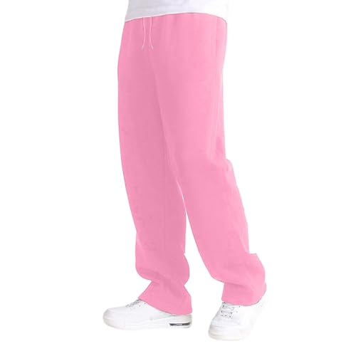 Boys Wide Leg Sweatpants Baggy Elastic Waist Drawstring Athletic Pants Casual Sweat Pants Active Joggers with Pockets 5-16T3