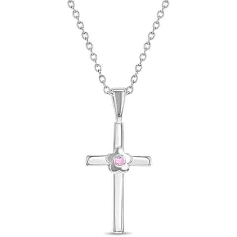 925 Sterling Silver Girl's Religious Necklace Cover