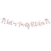 Produktbild Let's Party Girlande Glitzer Rosegold Lustige JGA Partybanner Papier mit Weingläsern Motiv Hängende Deko für Party Junggesellenabschied Junggesellinnenabschiede Verlobung Hochzeit Geburtstag usw.