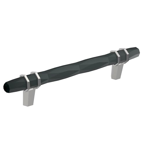 Amerock 5-1/16" London Black Bronze/Polished Chrome Drawer Pull
