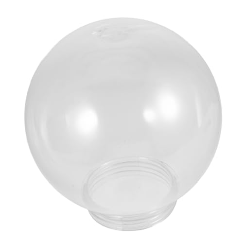 ERINGOGO Abat-jour Transparent de Boule 20 Cm en Acrylique pour Lampadaire Extérieur Jardin Terrasse, Accessoire Décoratif de Remplacement pour Luminaires,
