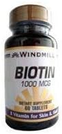 Biotin 1000 Mcg Tabs 60'S Windmill