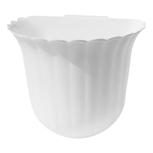 HEANUJJ Cubo de Basura Colgante para Cocina Tamaño Pequeño Color Blanco Nordico, Contenedor Portátil para Residuos Domésticos, Cesta Colgante para Armario, Ahorro de Espacio y Uso