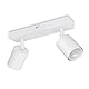 TaFiCo Deckenstrahler LED 2 Flammig - Deckenlampe Strahler Innen Weiß GU10 - LED Deckenleuchte Spot Schwenkbar Modern - Wandstrahler Deckenspot für Wohnzimmer Schlafzimmer Küche - Ohne Leuchtmittel