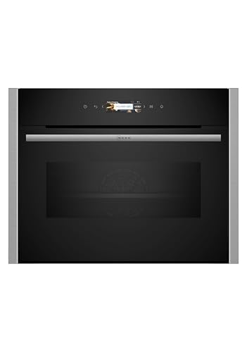 NEFF C24MR21N0, N70, Compact-Backofen mit Mikrowelle, Made in Germany, Full Touch TFT-Display, Inverter-Technologie, Soft Open and Close, Favorit-Funktion, Home Connect, 60 x 45cm, Edelstahl