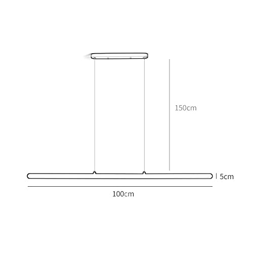 Lámpara minimalista de techo LED para iluminar mesas de comedor oscuras 3