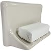 Beige Bone Almond Ceramic Soap Dish Shower Tray Tile in Installation Vintage Mid Century Modern Retro