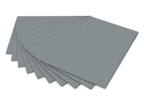 Carton photo gris pierre folia 6184 | 10 feuilles 50x70 cm 300g pour loisirs créatifs