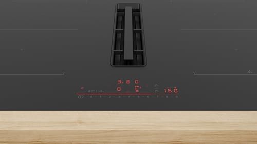 Bild 2 - Bosch PVQ811H26E, Serie 6, Smartes Induktionskochfeld mit Dunstabzug 80 cm, Rahmenlos aufliegend, PerfectFry Plus Bratsensor, AutoOn-Funktion, Combi Zone, Einfache Bedienung mit DirectSelect