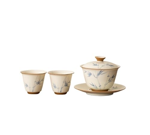 �e�B�[�J�b�vTea cup 120 �~�����b�g����`���`�|�J�o�[�{�E���ƒ�p�R�Ώ� Gaiwan ���蒃�`�����[�������e�B�[�J�b�v�e�B�[�A�C�e��(Bamboo B)